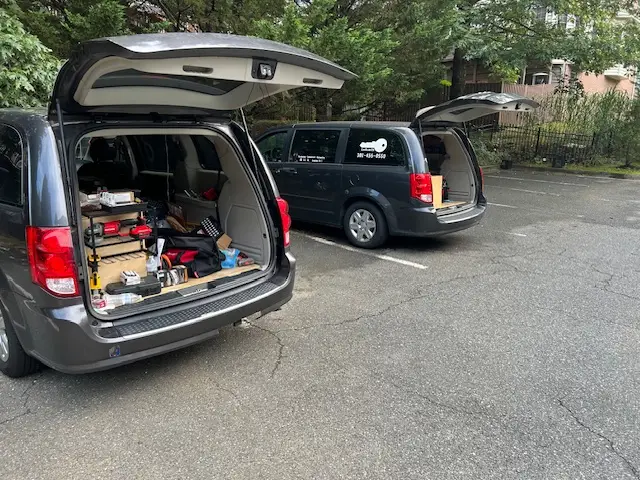 Caliber Locksmith Cars and Equipment Multiple Locksmith Cars with Equipment Caliber Locksmith Mobile Service